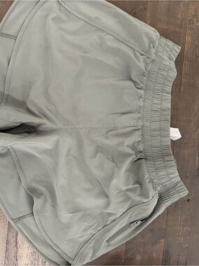 Lightweight Elastic-Waist Shorts - Sage Green